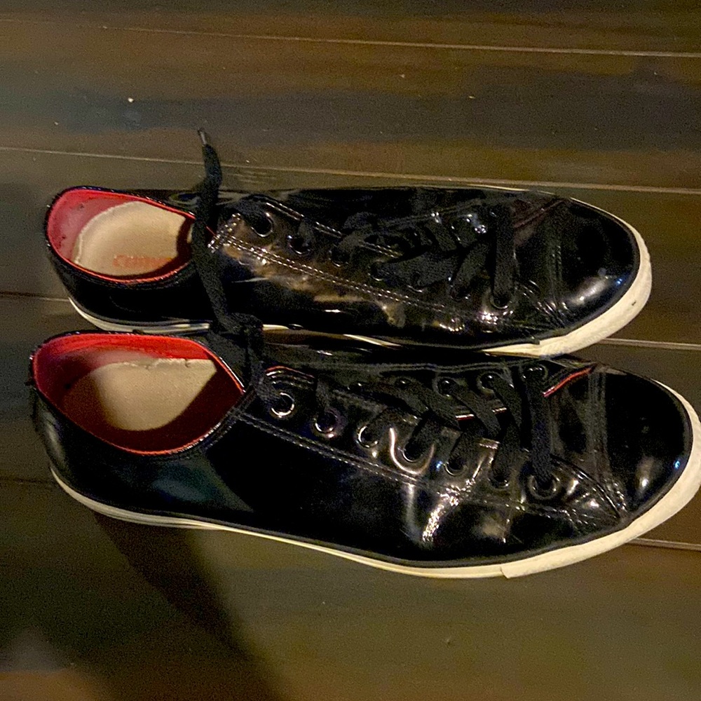 Chuck Taylor shiny pleather